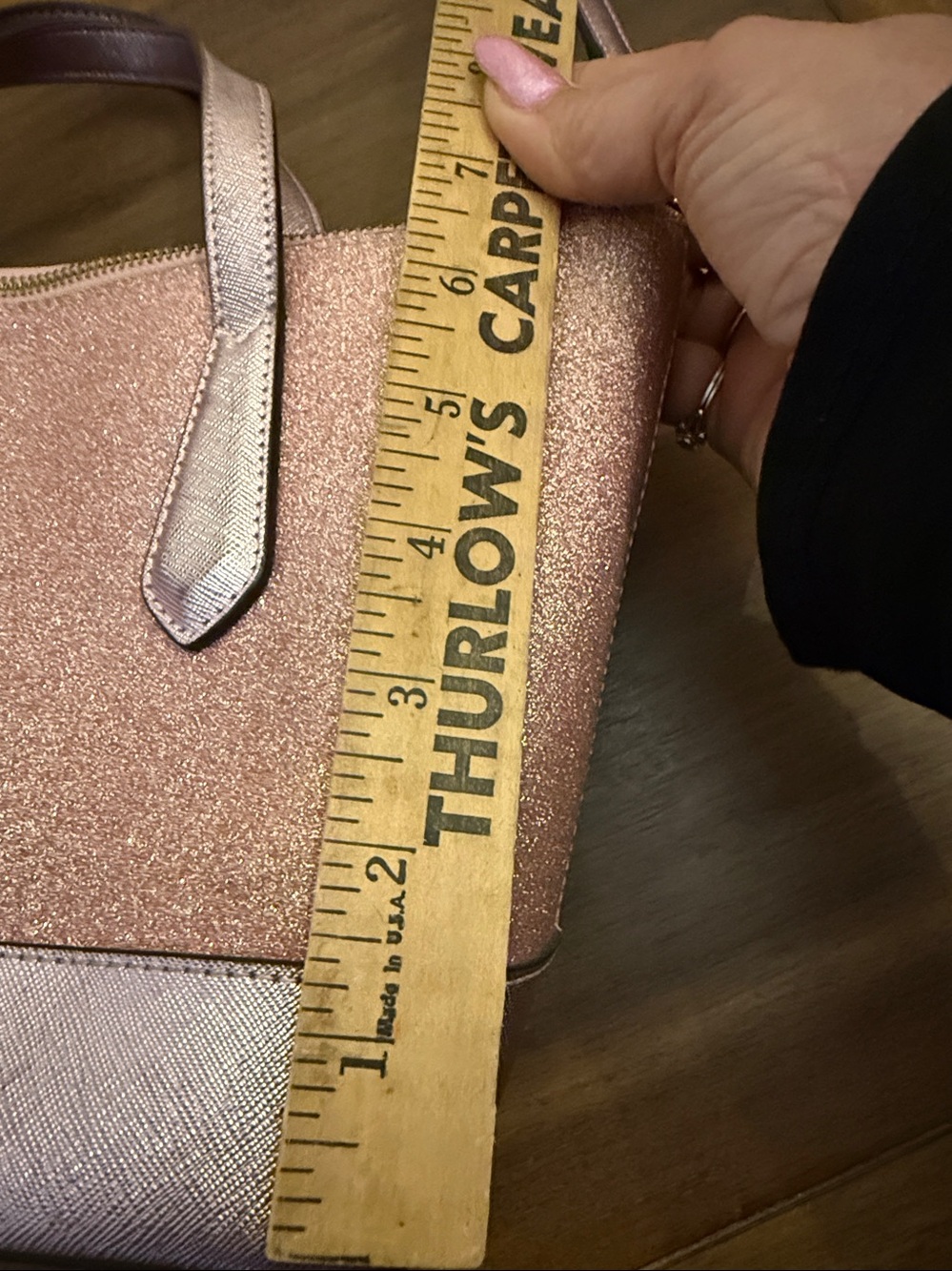 kate spade Pink Glitter Tote with Top Handles - Picture 14 of 14